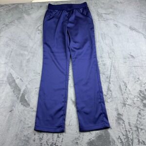 VTG‎ ICINOO Pants Womens S Satin Purple Pull On Straight Leg Ankle Unique Retro